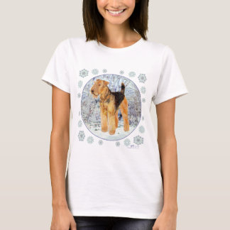Camiseta Flocos de Neve do Terrier Galês