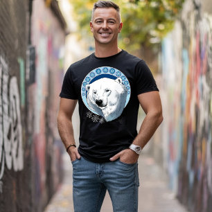 Camiseta Flocos de neve do urso polar