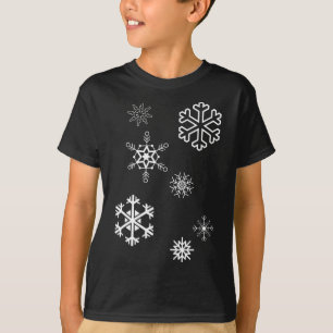Camiseta Flocos De Neve O Inverno Está Aqui E A Neve
