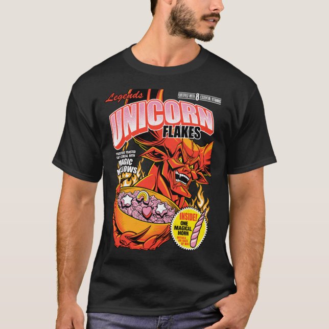 Camiseta FLocos DE UNICÓRNIO vintage (Frente)