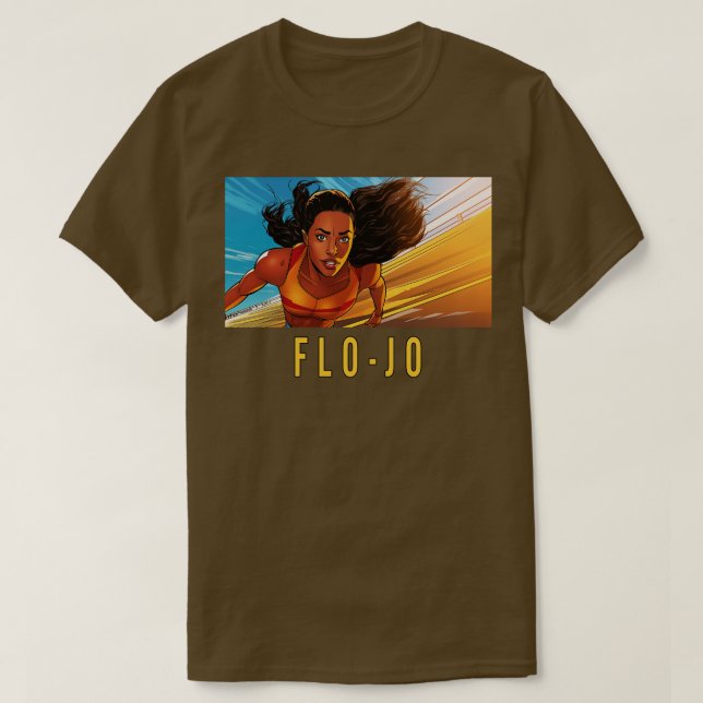 Camiseta FloJo Florence Griffith Joyner (Frente do Design)