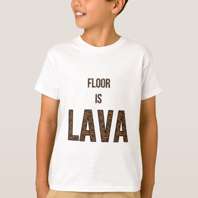 Camiseta Floor é Lava - Jogo Favorito (Frente)