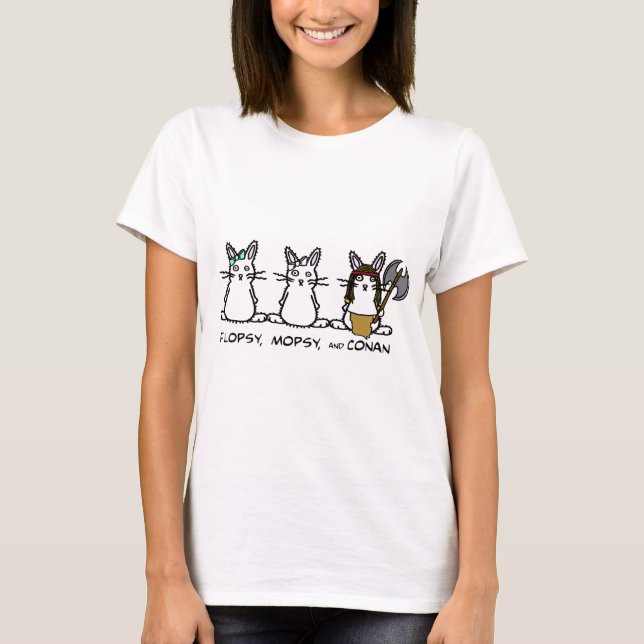 Camiseta Flopsy Mopsy e Conan (Frente)