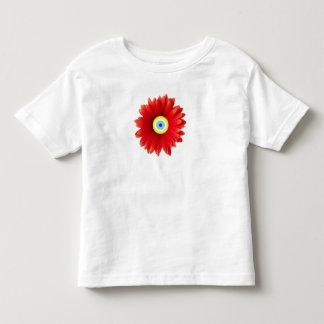 CAMISETA FLOR AFORTUNADA VERMELHA DO OLHO DO OLHO MAU DA
