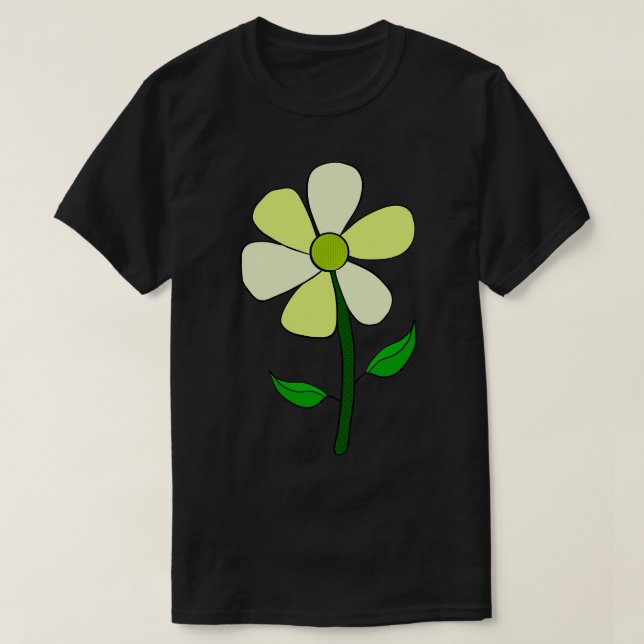 Camiseta Flor amarela (Frente do Design)