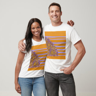 Camiseta Flor Amarela Roxa