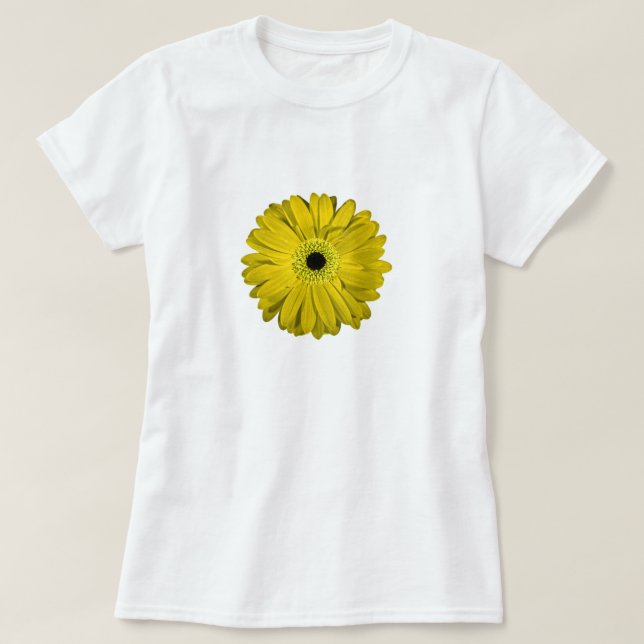 Camiseta Flor Amarelo (Frente do Design)