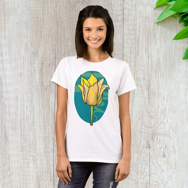 Camiseta Flor Amarelo (Criador carregado)