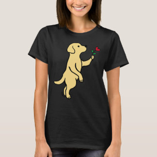 Camiseta Flor Amarelo Labrador Pequeno