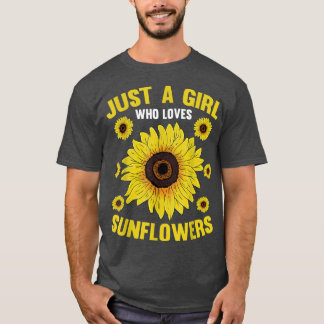 Camiseta Flor Amarelo Mulher Apenas Uma Menina Que Ama Su