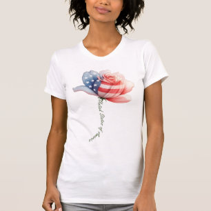 Camiseta Flor Americana