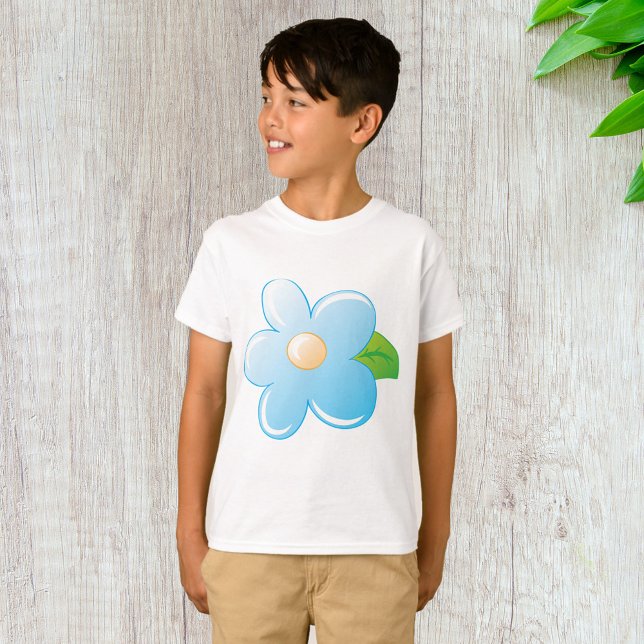 Camiseta Flor Azul (Criador carregado)