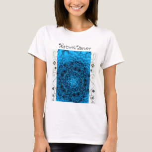Camiseta FLOR AZUL DAHLIA, Abstrato Floral