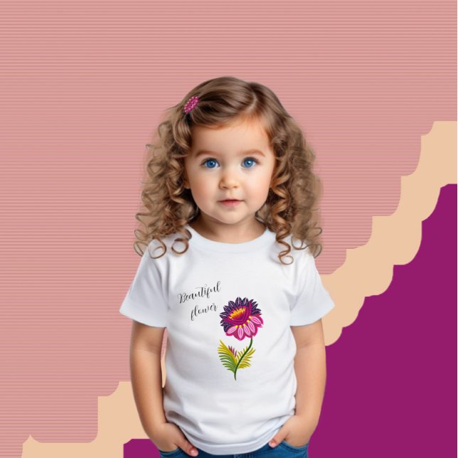 Camiseta Flor bela (Criador carregado)