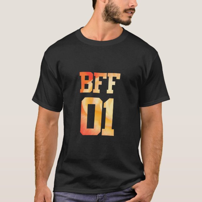 Camiseta Flor BFF 01 - Melhores Amigos para Sempre (Frente)