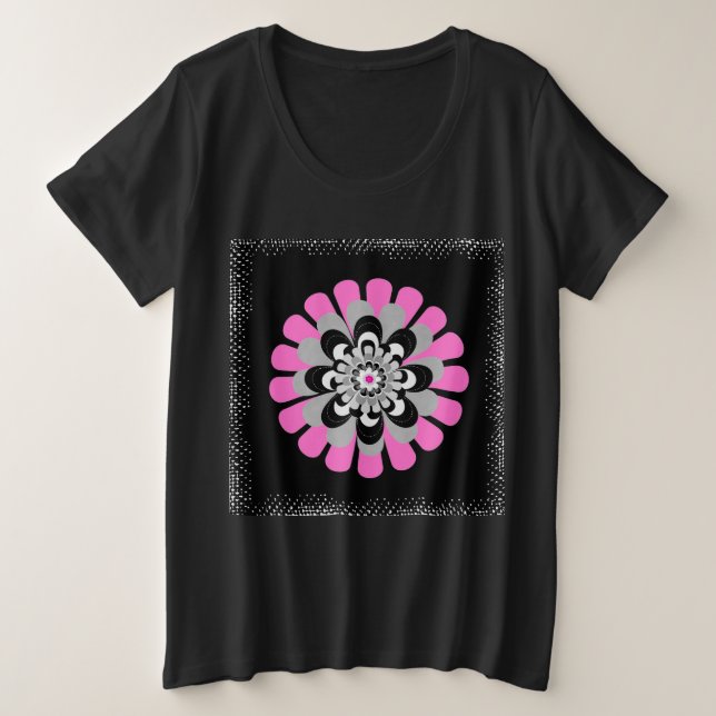 Camiseta Flor Blush (Frente do Design)