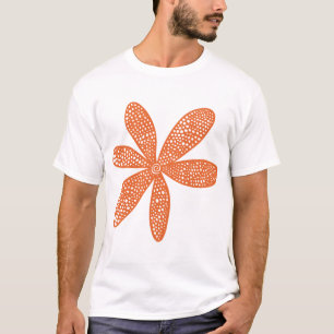 Camiseta Flor Bonita - Vermelho Castanho