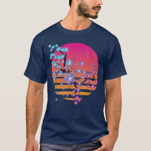 Camiseta Flor Bonito Art Japão Sakura Vaporwave Cherr