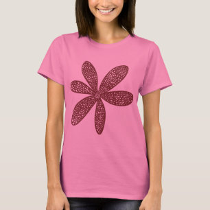 Camiseta Flor bonito - Brown