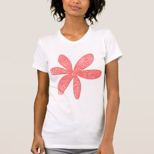 Camiseta Flor bonito - Rosa Tropical