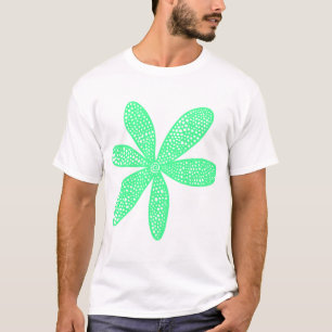 Camiseta Flor bonito - Verde Mint