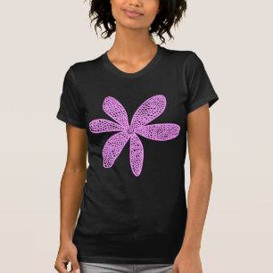 Camiseta Flor bonito - Violeta leve