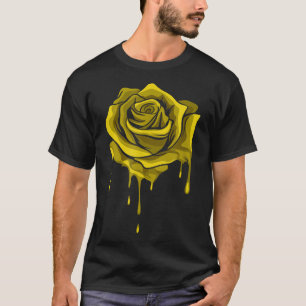 Camiseta Flor Botânica do Jardineiro do Rosa de Fusão Amare