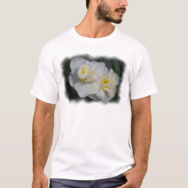 Camiseta Flor branca (Frente)