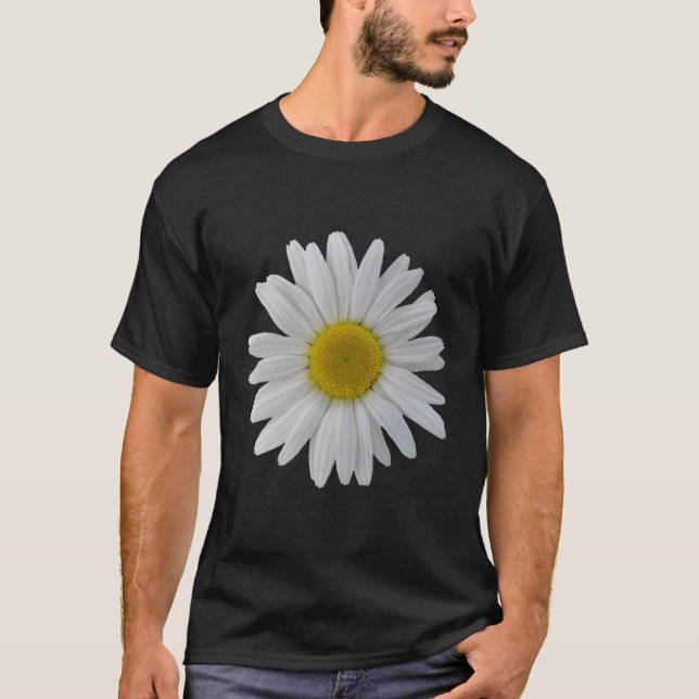 Camiseta Flor Branca Daisy Blooming Daisy Blooms Flores D (Frente)