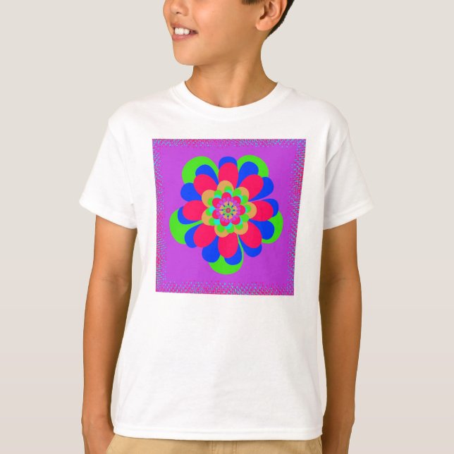 Camiseta Flor brilhante (Frente)