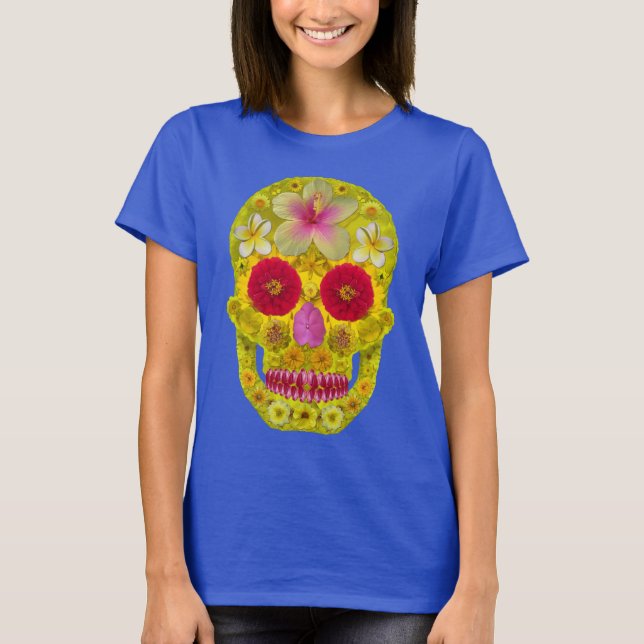 Camiseta Flor - Caveira 8 (Frente)
