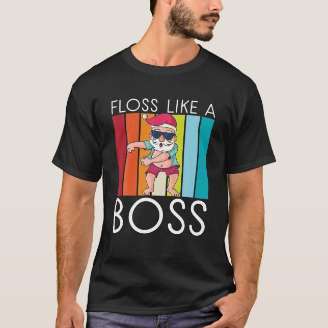 Camiseta Flor Como Um Chefe Natal (Frente)