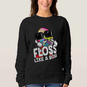 Camiseta Flor Como Um Chefe Óculos Solares Páscoa Fusível B
