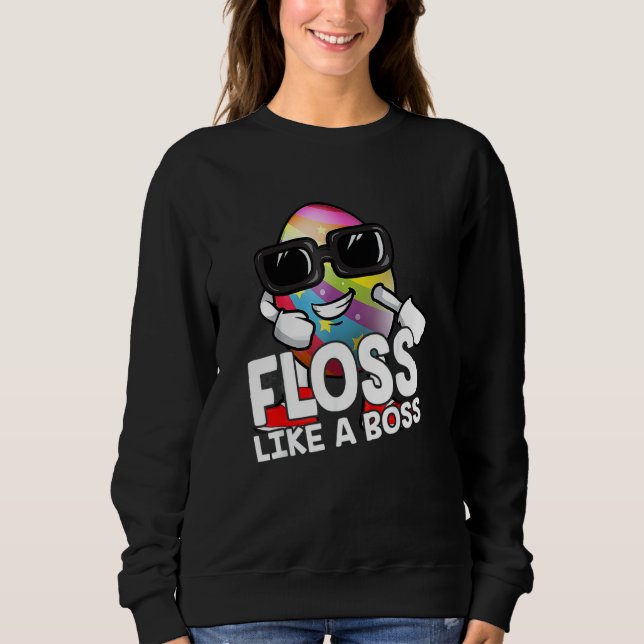 Camiseta Flor Como Um Chefe Óculos Solares Páscoa Fusível B (Frente)