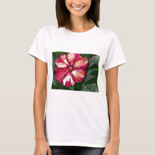 Camiseta Flor cor-de-rosa