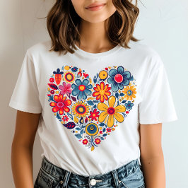 Camiseta Flor corajoso