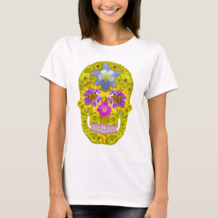 Camiseta Flor - Crânio 3