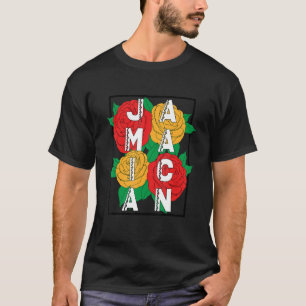 Camiseta Flor Cultural Tradicional do Patrimônio Jamaicano