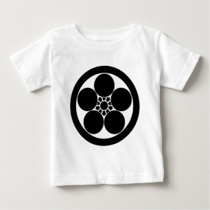 Camiseta flor da ameixa do Umebachi-estilo no círculo