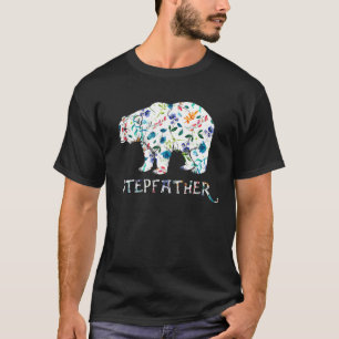 Camiseta Flor da Família Correspondente Floral do Urso Step