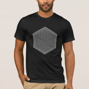 Camiseta flor da geometria sagrada da vida
