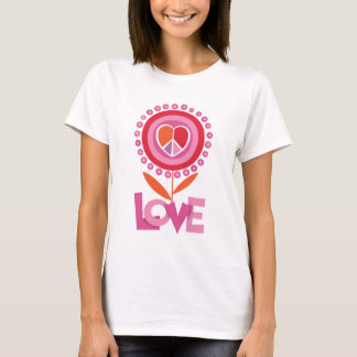 Camiseta Flor da paz e do AMOR