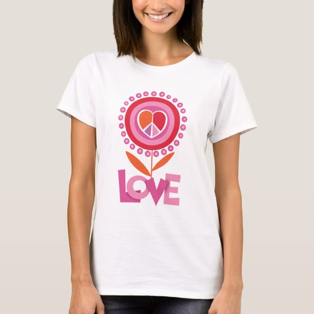 Camiseta Flor da paz e do AMOR (Frente)