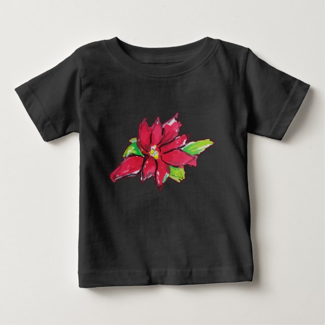 Camiseta Flor da Véspera de Natal (Frente)