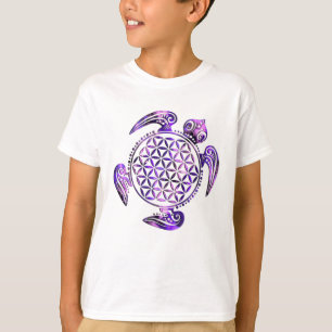 Camiseta Flor da Vida / Blume des Lebens - violeta da tarta