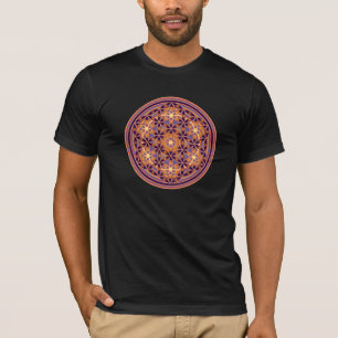 Camiseta Flor da vida - estilo 02 do botão