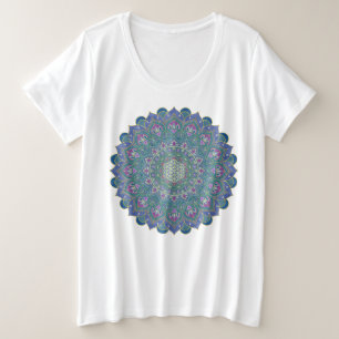 Camiseta Flor Da Vida - Estilo De Mandala Índia 1