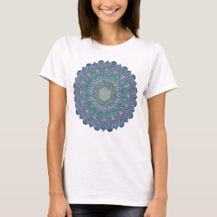 Camiseta Flor Da Vida - Estilo De Mandala Índia 1