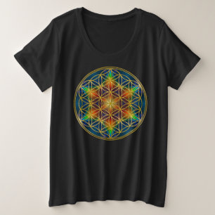 Camiseta FLOR DA VIDA - Flor fractal 1