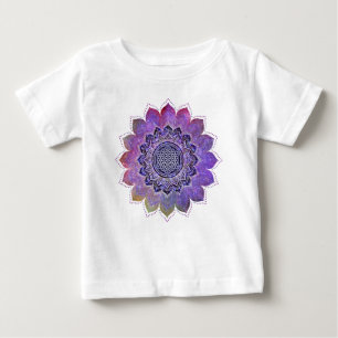 Camiseta Flor Da Vida - Galáxia Espaço Estilo Vintage 1